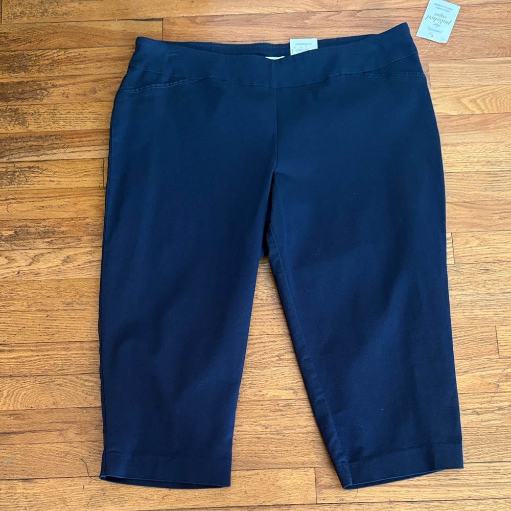 Croft & Barrow Navy Capris. Plus size 20 W.